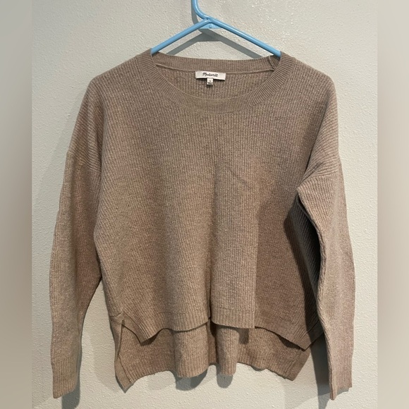 Madewell Tan Crew Neck Sweater Relaxed Fit - Picture 1 of 5